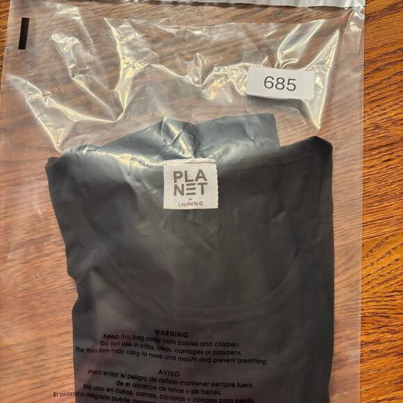 Planet by Lauren G Luxury Tank Black Women's Size S NWT Made in USA - Picture 12 of 12